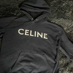 Black Celine Hoodie .